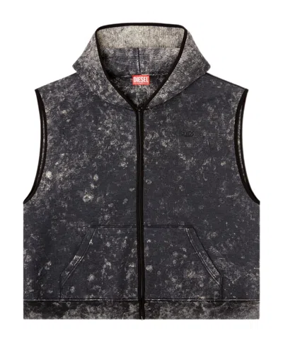 Diesel S-boxt-chan-sl Hooded Gilet In Multi