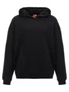 Diesel S-boxt-hood Cotton Hoodie In Black