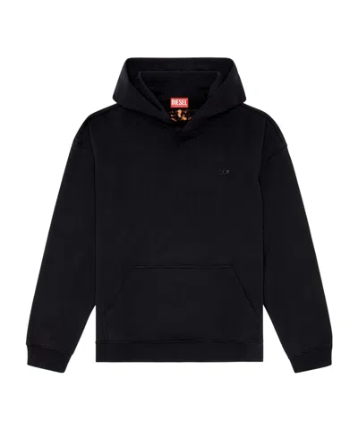DIESEL DIESEL OVAL D BLEACHED HOODIE