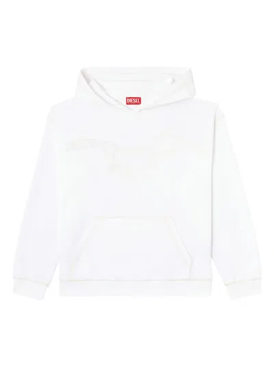 Diesel S-boxt-hood-hoshi Hoodie In 白色