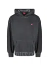 Diesel Hooded Kangaroo Pocket Sweatshirt In Black