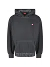 Diesel Hooded Kangaroo Pocket Sweatshirt In Black