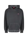 Diesel Hooded Kangaroo Pocket Sweatshirt In Black