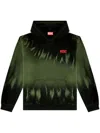 Diesel Hooded Sweatshirt In Black