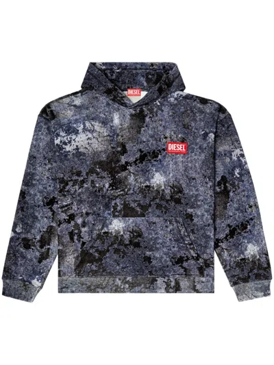 Diesel S-boxt-hood-r8 Hoodie In Multicolor