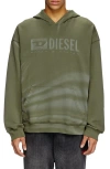 Diesel S-boxt-hood-r9 Hoodie In Gold