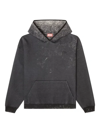 Diesel S-boxt Hoodie In Black
