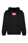 Diesel S-boxt-k3 Cotton Hoodie In Black