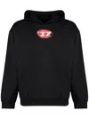 Diesel S-boxt-k3 Cotton Hoodie In Black