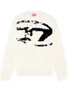 Diesel S-boxt-n5 Cotton Sweatshirt In Gray