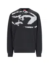 Diesel Relaxed-fit Black Sweatshirt With Graphic Design In Black