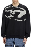 Diesel Fleece Sweatshirt With F
