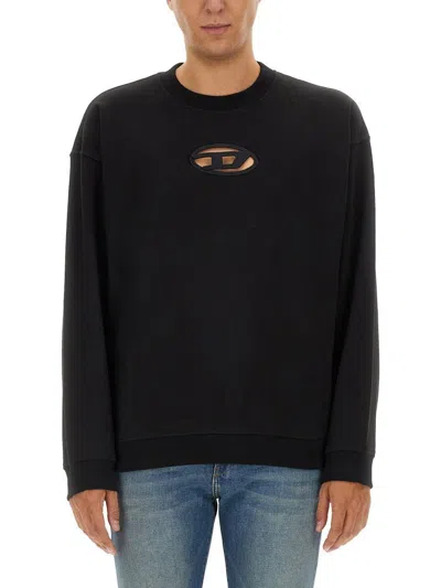 Diesel S-boxt-od Sweatshirt In Black