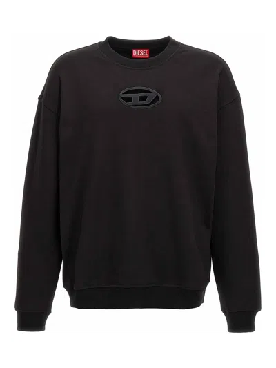 Diesel S-boxt-od Sweatshirt In Black