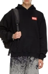 Diesel Hoodie En Coton In Black