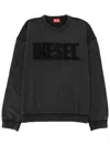 Diesel S-boxt-raw-v1 Sweatshirt In Black