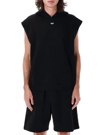 Diesel S-boxt-sl-d Sweatshirt In Black