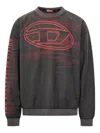 Diesel S-boxt-t1 Logo-print Sweatshirt In Multi