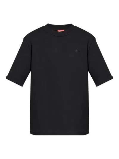 Diesel S-col-t1 T-shirt In Black