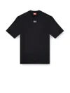 Diesel S-cooling Biologic Cotton Sweatshirt With Metal Oval-d Logo In Black