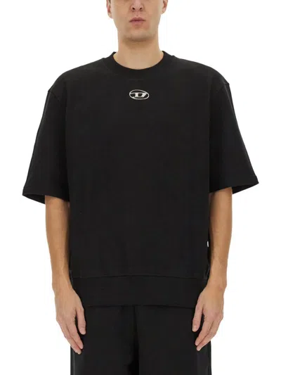 DIESEL DIESEL "S-COOLING-L1" HALF-SLEEVE SWEATSHIRT