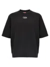 Diesel S-cooling Biologic Cotton Sweatshirt With Metal Oval-d Logo In Black