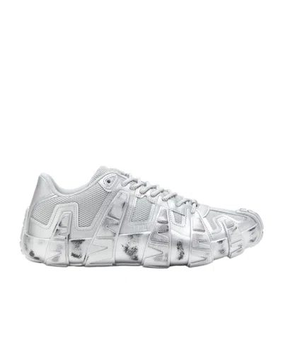 DIESEL GRIFFE METALLIC MESH SNEAKERS