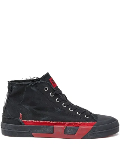 Diesel S-d-verse Mid Ii Sneakers In Black