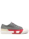 Diesel Man Sneakers Grey Size 10 Cotton In Black