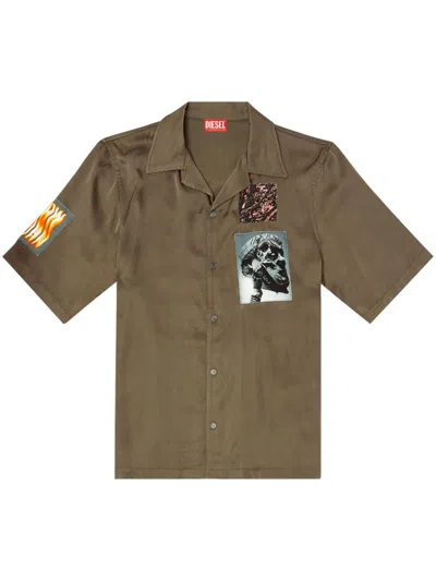 Diesel S-daxhe Shirt In Brown
