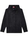 Diesel S-dewny-hood-b Shirt Jacket In Black