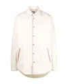 Diesel S-doves Twill Shirt Jacket In White