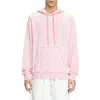Diesel Burnout Hoodie With Metal-look Logo In Pink