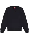 Diesel S-ginn-d Logo-appliqué Sweatshirt In Black