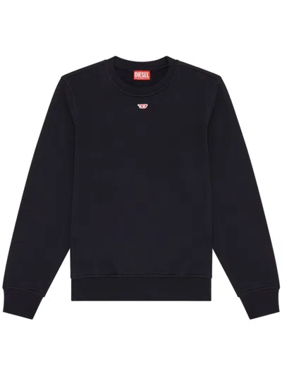 Diesel S-ginn-d Logo-appliqué Sweatshirt In Black