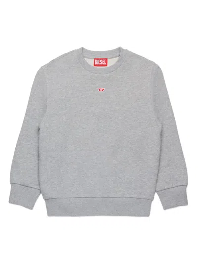 Diesel Kids' S-ginn-d Sweatshirt In Grey