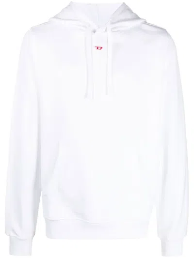 DIESEL S-GINN-HOOD-D LOGO-APPLIQUÉ HOODIE