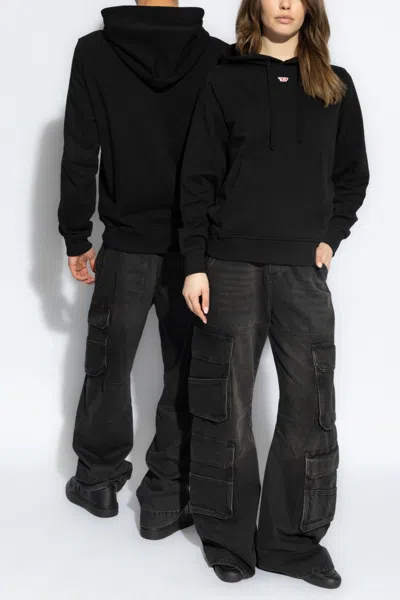Diesel ‘s-ginn' Hoodie In Black