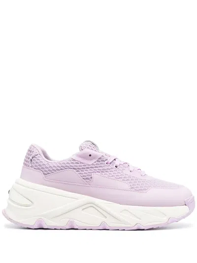 Diesel Chunky-soled Panelled Trainers In Pink
