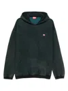 Diesel Logo-patch Hoodie In Green