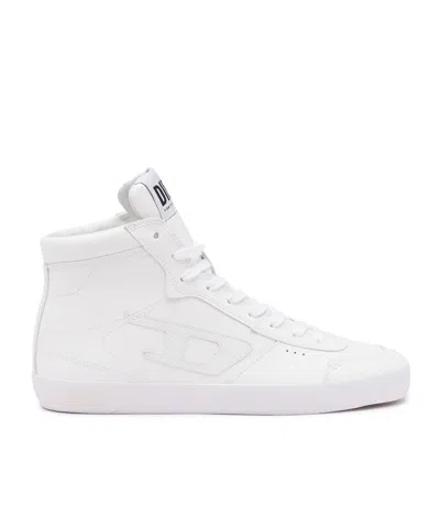 Diesel S-leroji Logo-patch Sneakers In White