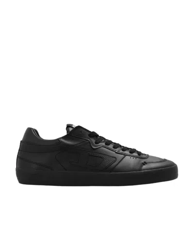 Diesel S-leroji Low Leather Sneakers In Black