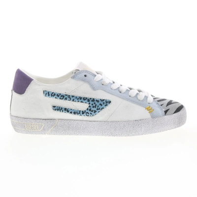 Pre-owned Diesel S-leroji Low Y02825-p4436-h8951 Womens White Lifestyle Sneakers Shoes