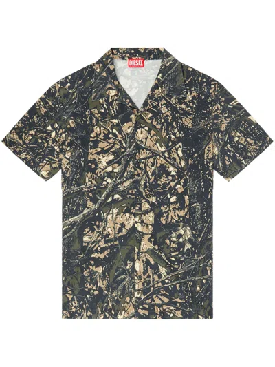 Diesel S-lint Shirt In Green