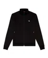 Diesel S-lock-doval-pj Cotton Track Jacket In Black