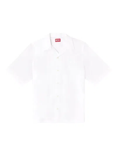 Diesel Cotton Shirt In White