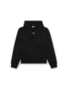 Diesel Relaxed Fit Hoodie With Classic Hood And Kangaroo Pocket In Black