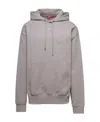 Diesel S-macs-hood-od Cotton Hoodie In Gray