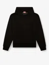 Diesel S-boxt-hood Cotton Hoodie In Black