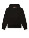 Diesel S-boxt-hood Cotton Hoodie In Black